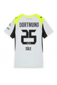 Borussia Dortmund Niklas Sule #25 Jalkapallovaatteet Naisten Vieraspaita 2025-26 Lyhythihainen